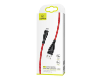 USAMS Kabel pleciony U41 microUSB 1m 2A czerwony - 1569115 - zdjęcie 6